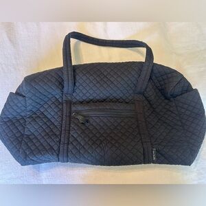 Vera Bradley Large Quilted Black Carryall Tote